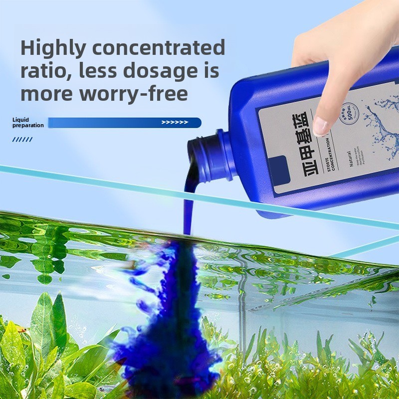 Aquarium Plant Liquid Fertilizer - 200ml/500ml Metilene Blu Concentrato per Acquario