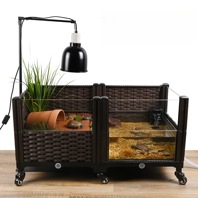 Aquarium Plant Yellowing - Carro armato Eco Tartaruga con piattaforma
