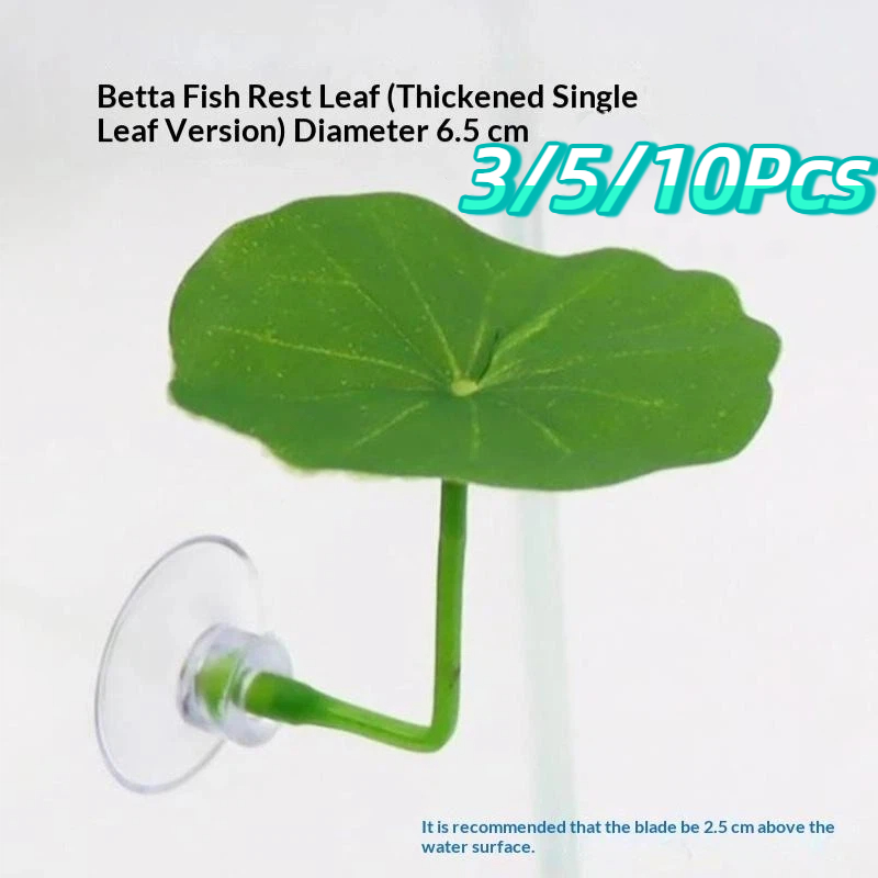 Planted Aquarium For Betta - 3/5/10 Pezzi Foglie di Plastica per