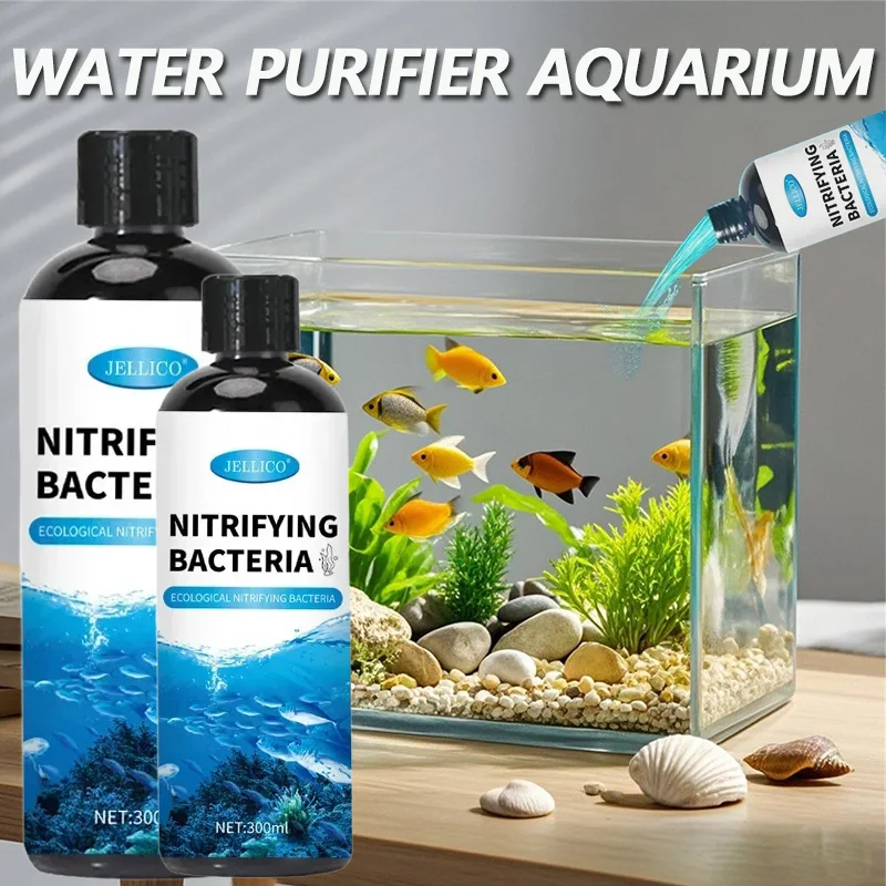 Aquarium Plant Liquid Fertilizer - 300ml Batteri Nitrificanti Liquido Serbatoio di
