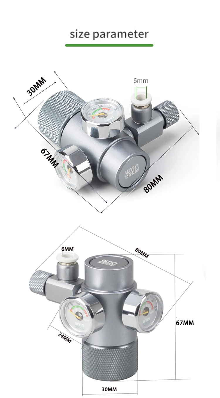 Valvola di riduzione della pre - Glass Co2 Drop Checker recensione e prezzo